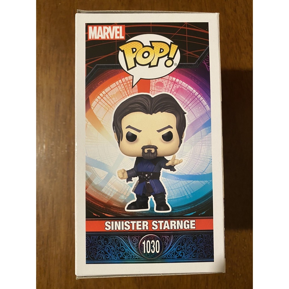MISPRINT  Funko Pop!  Sinister Strange Says Sinister Starnge. Rare Misprint.